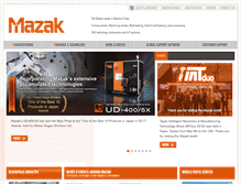 Tablet Screenshot of english.mazak.jp